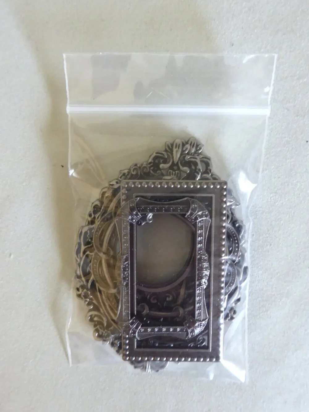 NEW TIM HOLTZ SILVER METAL EMBELLISHMENT FRAME PLATES (LOT OF 7) CRAFT SCRAPBOOK